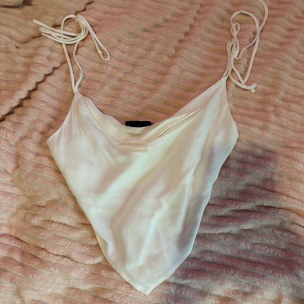 NWT White Tie Top